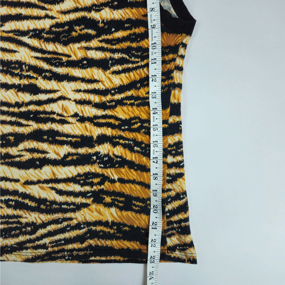 Y2k Dolce & Gabbana Sleeveless Top Tiger Print Vintage - Size Medium - Picture 5 of 5